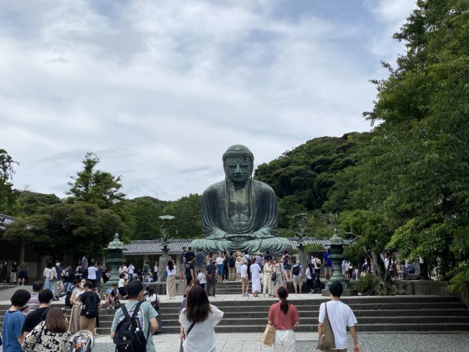 高徳院で鎌倉大仏を見学