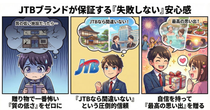 ２，JTBブランドによる圧倒的な安心感と品質